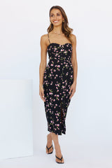 Summer Sweetness Midi Dress Black