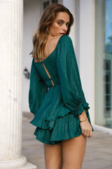 Sirens Calling Romper Forest Green