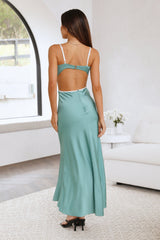 Lovely Terrains Maxi Dress Aqua