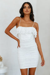 Laced Hearts Dress White