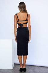 Im Yours Midi Dress Black