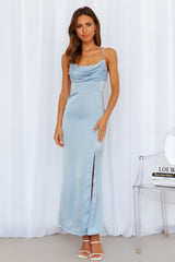 Golden Thoughts Maxi Dress Blue