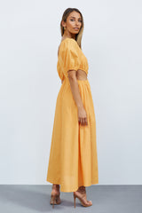 Cutest Issue Midi Dress Orange