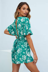 Forest Rush Romper Green