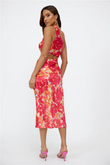 Blissful Heart Midi Dress Floral