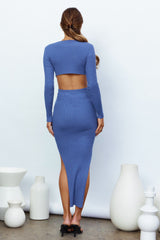 Roll Deep Midi Dress Blue