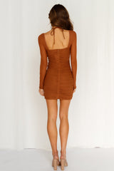 Espresso Hit Dress Brown