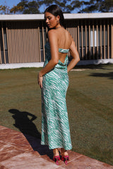 Party Time Maxi Dress Green