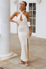 Fiery Soul Maxi Dress Cream