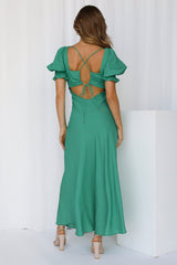 Love Rider Midi Dress Green