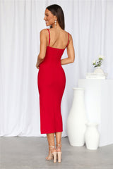 Deep In My Heart Maxi Dress Red