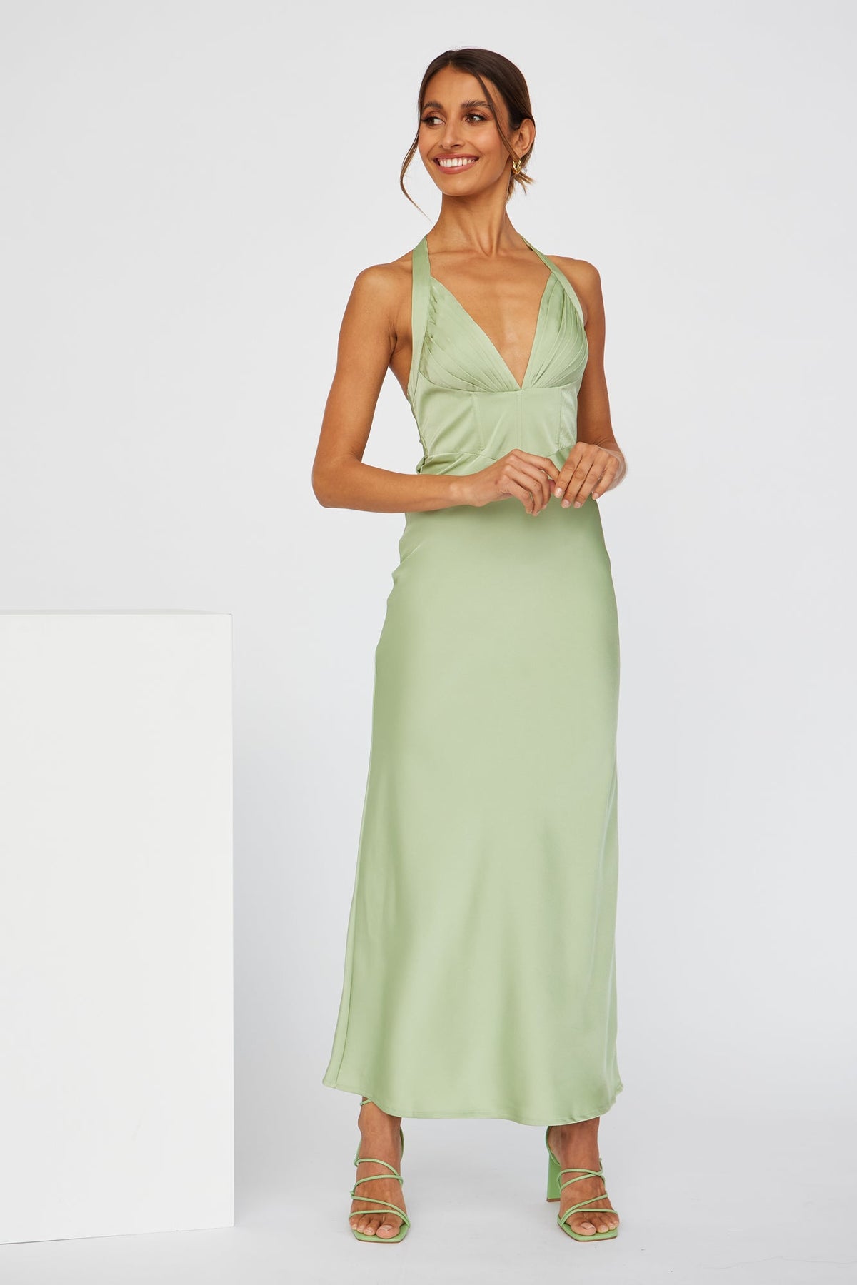 Mine All Night Maxi Dress Green