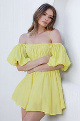 Be Your Baby Doll Dress Yellow