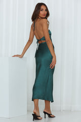 Country Club Meet Midi Dress Teal