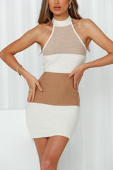 Happy Hour Every Hour Dress Beige