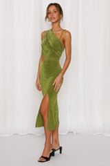 Block It Out Midi Dress Green