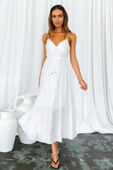 Our Next Brunch Midi Dress White