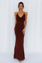 Words Of Warning Maxi Dress Chocolate