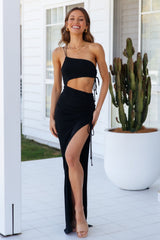 DEAR EMILIA Suns Debutante Maxi Dress Black