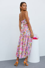 So Particular Maxi Skirt Fuchsia