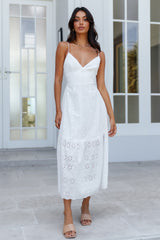 Shake Up My Heart Midi Dress White