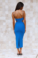 Like Honey Midi Dress Blue