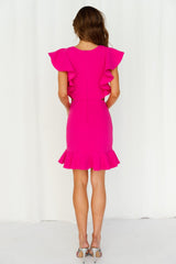 Girl On Top Dress Hot Pink