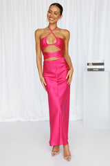 My Lookbook Crop Hot Pink