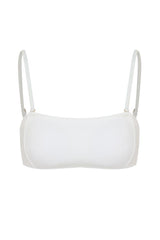 HELLO MOLLY Coconut Grove Swim Top White