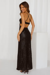 Sparkling Moment Maxi Dress Black