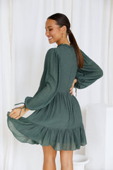 Old Tale Dress Forest Green