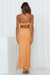 Angels In America Midi Dress Orange