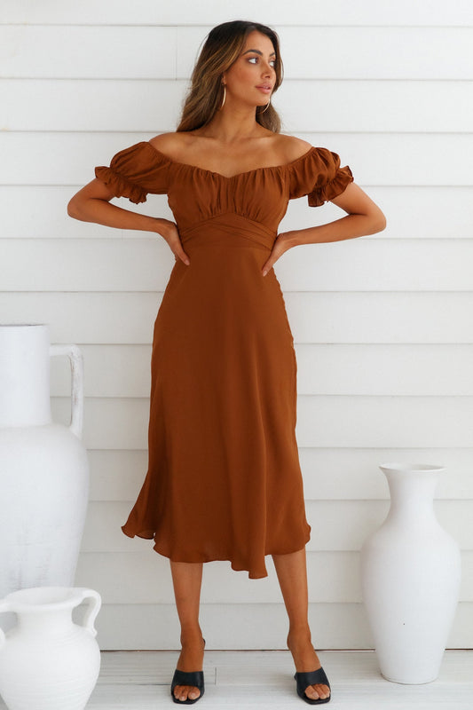 Sky Child Maxi Dress Chocolate