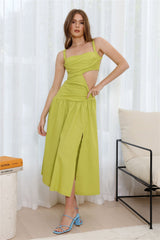 Your Simple Days Midi Dress Green