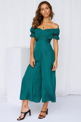 Pour Another One Jumpsuit Forest Green