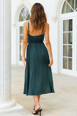 Fuel To My Fire Midi Dress Forest Green