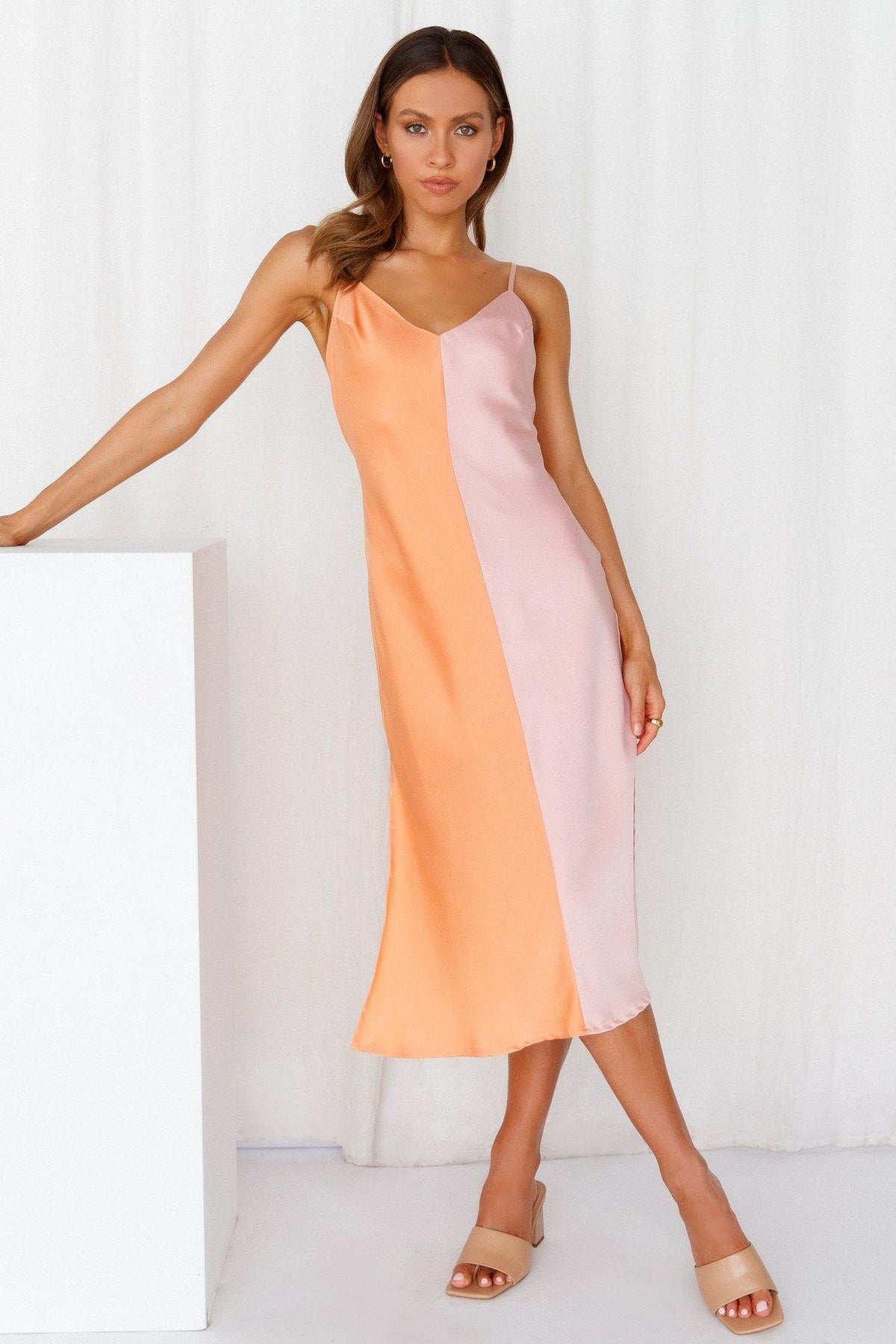 Bianca Midi Dress Pink