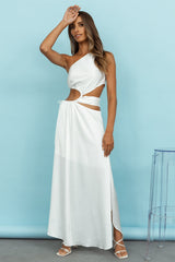 Hot Divinity Maxi Dress White