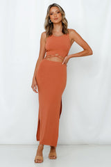 Up Early Maxi Dress Orange