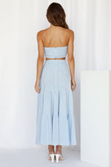 So Particular Maxi Skirt Blue