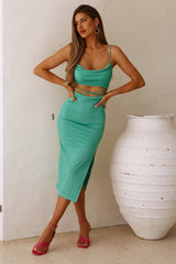 Fresh Hit Midi Dress Green