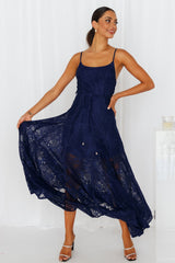 Girls In Spain Maxi Dress Navy