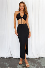 Girl Code Maxi Skirt Black