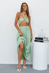 How I Like It Maxi Skirt Sage