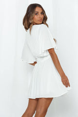 Hugs And Kisses Dress White