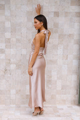 Calling Maria Maxi Dress Beige