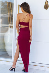 DEAR EMILIA Suns Debutante Maxi Dress Raspberry