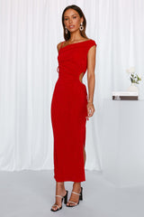 Turn The Lights Off Maxi Dress Red