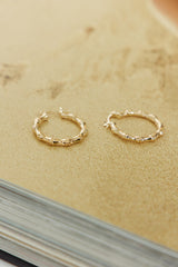 Enchanting Lines Earrings Gold