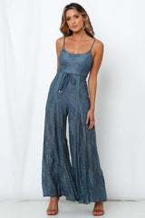 Foot In The Door Jumpsuit Midnight Blue